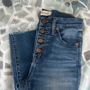 Madewell High-Rise Skinny Crop with Button Fly